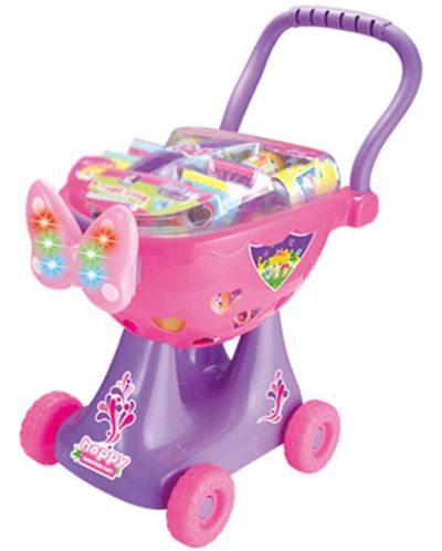 Детска количка за пазаруване Ocie - Happy Shopping Cart, със светлини и звуци - 2