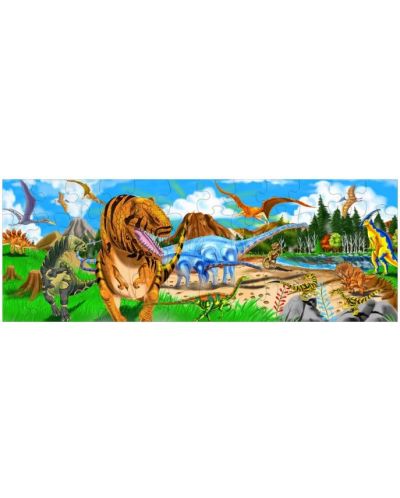 Пъзел за под Melissa & Doug - Динозаври, 48 части - 2