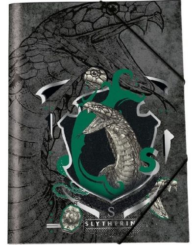 Папка с ластик Kids Licensing - Harry Potter, Slytherin - 1