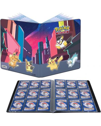 Папка за съхранение на карти Ultra Pro Pokemon TCG: Gallery Series - Shimmering Skyline 9-Pocket Portfolio - 2