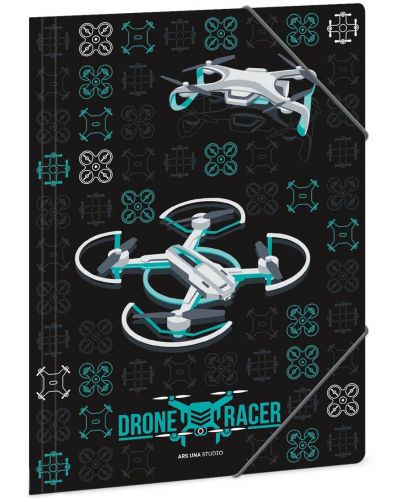 Папка с ластик Ars Una Drone Racer A4 - 1