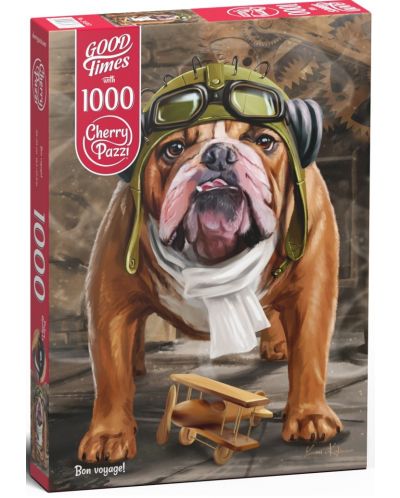 Пъзел Cherry Pazzi от 1000 части – Кучето летец - 1
