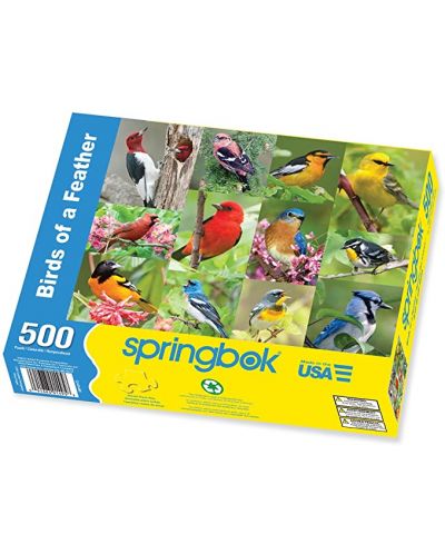 Пъзел Springbok от 500 части - Птички в гората - 1