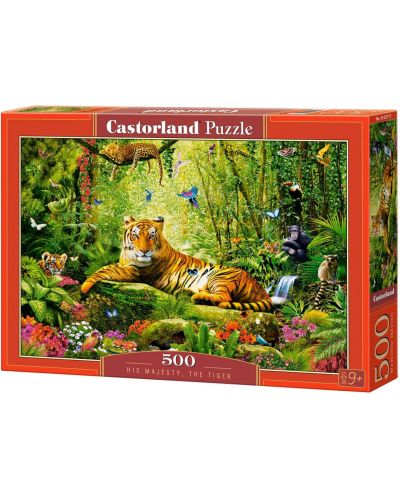 Пъзел Castorland от 500 части - Негово Величество - Тигърът - 1
