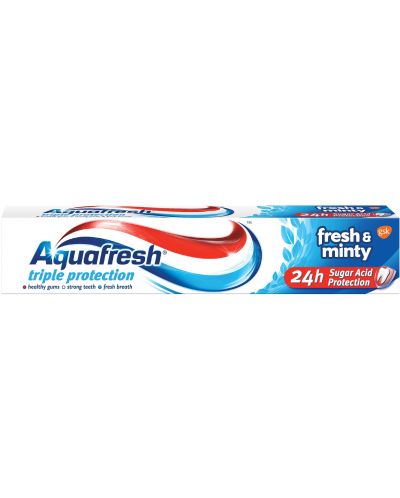 Aquafresh Triple Protection Паста за зъби Fresh & Minty, синя, 100 ml - 1