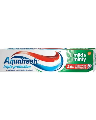 Aquafresh Triple Protection Паста за зъби Mild & Minty, 100 ml - 1