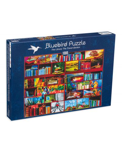 Пъзел Bluebird от 1000 части - Секция "Пътешествия" в библиотеката - 1