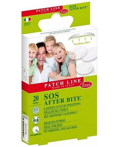 Patch Line Пластири за след ухапване от насекоми, 20 броя, Pharmadoct - 1