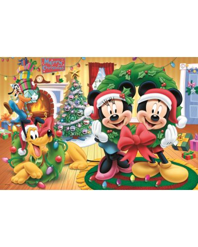 Пъзел Trefl от 100 части - Магията на Коледа с Мики, Мини и Плуто - 2