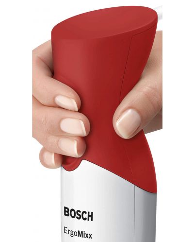 Пасатор Bosch - ErgoMixx MSM64010, 450W, 2 степени, бял/червен - 4