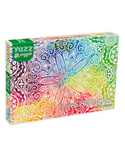 Пъзел Yazz Puzzle от 1000 части - Цветна мандала - 1