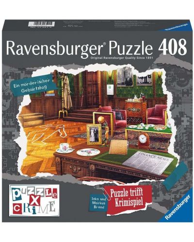 Пъзел-загадка Ravensburger от 408 части - Убийствен рожден ден - 1