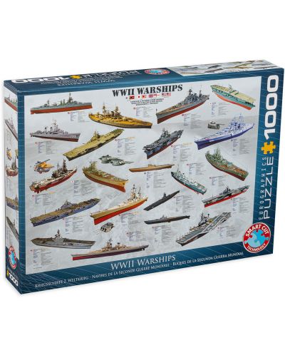 Пъзел Eurographics от 1000 части – Военни кораби от Втората световна война - 1