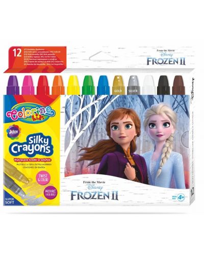 Пастели Colorino Disney - Frozen II Silky, 12 цвята - 1