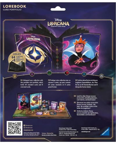 Папка за съхранение на карти Disney Lorcana The First Chapter: 10 Page Portfolio - The Evil Queen - 2