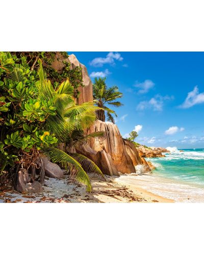 Пъзел Castorland от 2000 части - Райски плаж на Сейшелските острови - 2