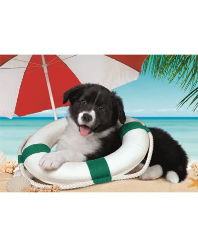 Пъзел Clementoni от 104 части - Кученце на плажа - 2