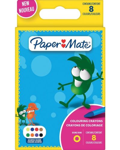 Пастели Paper Mate Kids Colouring - 8 цвята - 1