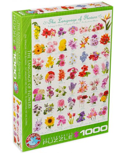Пъзел Eurographics от 1000 части – Езикът на цветята - 1