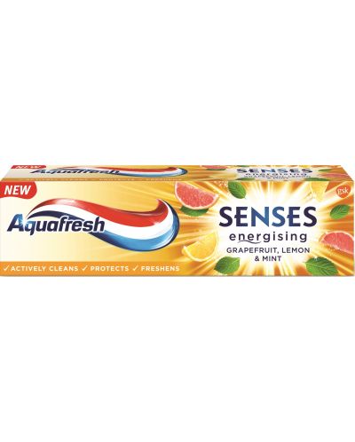 Aquafresh Senses Паста за зъби Grapefruit, 75 ml - 1