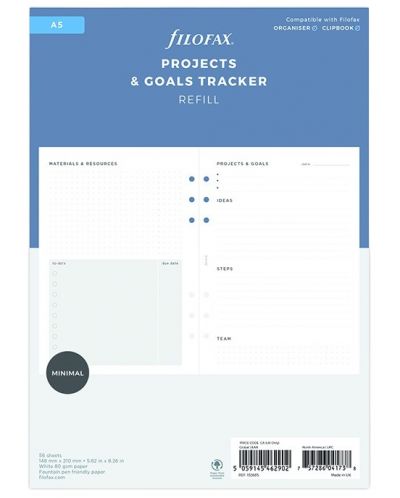 Пълнител за органайзер за проекти и цели Filofax - To Do, A5 - 1