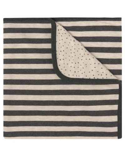 Памучно одеяло Baby Clic - Beige Stripes, 80 х 110 cm - 1