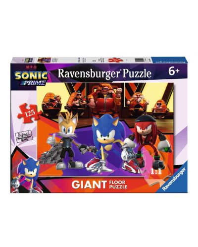Пъзел за под Ravensburger от 125 части - Sonic Prime - 1