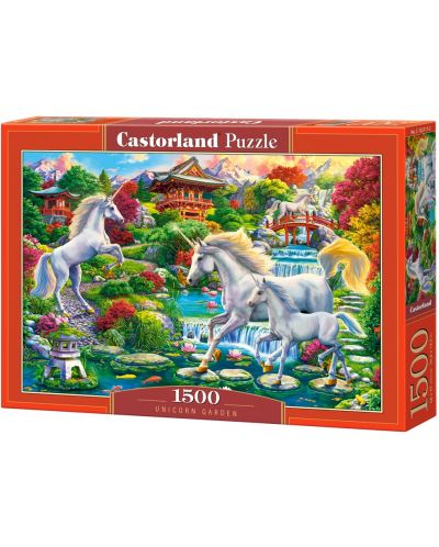Пъзел Castorland от 1500 части - Градината на еднорозите - 1
