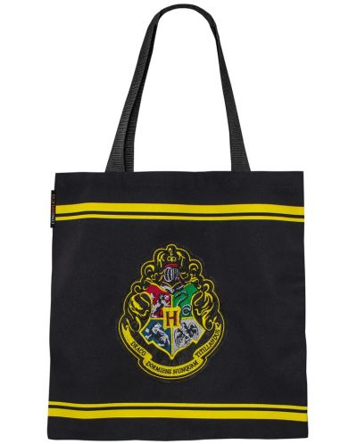 Пазарска чанта Cine Replicas Movies: Harry Potter - Hogwarts (Black & Yellow) - 1