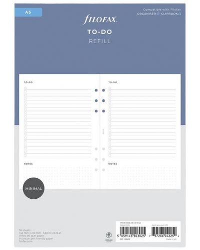 Пълнител за органайзер Filofax - To Do, A5 - 1