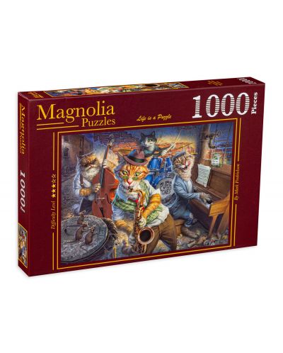 Пъзел Magnolia от 1000 части - Котета музиканти - 1