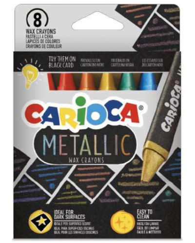 Пастели Carioca - Metallic, 8 цвята - 1