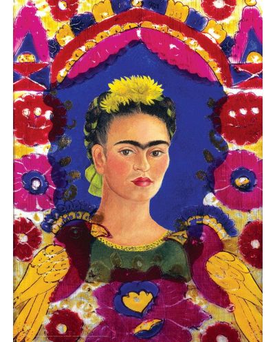 Пъзел Eurographics от 1000 части - Фрида Кало, портрет с птици - 2
