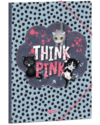 Папка с ластик Ars Una Think-Pink - А4 - 1