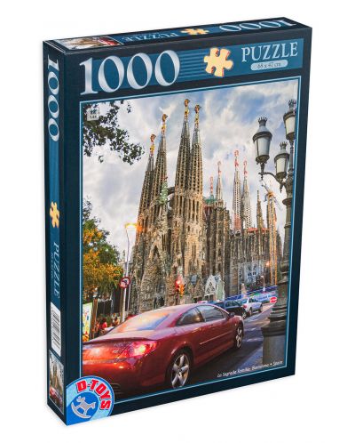 Пъзел D-Toys от 1000 части - Базиликата Саграда Фамилия, Испания - 1