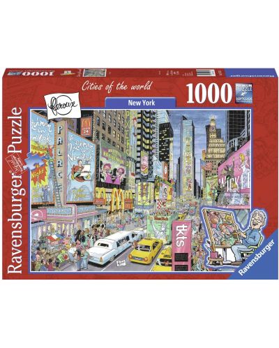 Пъзел Ravensburger от 1000 части - Градовете по света: Ню Йорк - 1