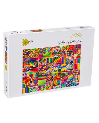 Пъзел Grafika от 2000 части - Цветен колаж - 1