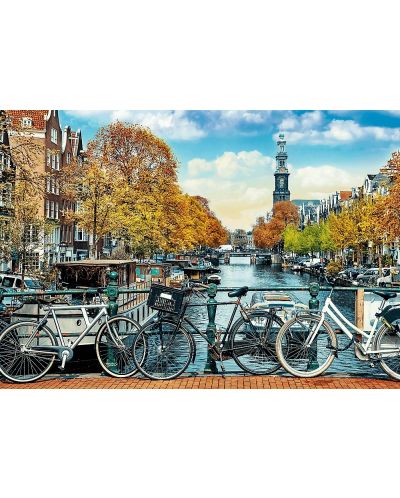 Пъзел Trefl от 1000 части - Есен в Амстердам, Холандия - 2