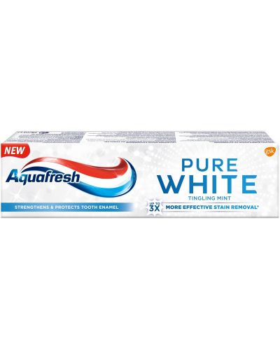 Aquafresh Паста за зъби Pure White, Tingling mint, 75 ml - 1