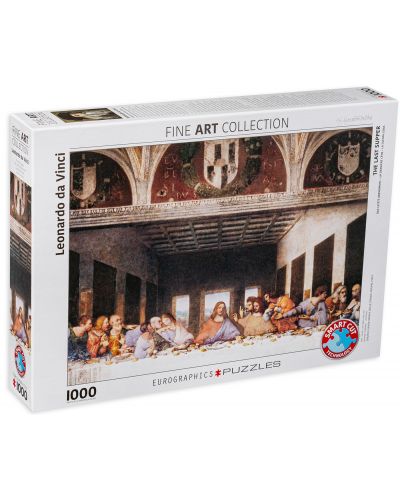 Пъзел Eurographics от 1000 части – Тайната вечеря, Леонардо да Винчи - 1