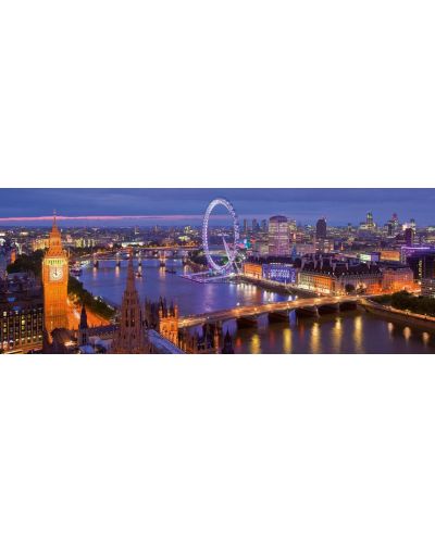 Панорамен пъзел Ravensburger от 1000 части - Нощен Лондон - 2