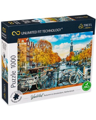 Пъзел Trefl от 1000 части - Есен в Амстердам, Холандия - 1