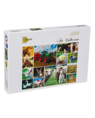 Пъзел Grafika от 1500 части - Селскостопански животни - 1
