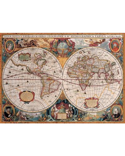 Пъзел Eurographics от 1000 части – Антична световна карта, Ян Янсон - 2