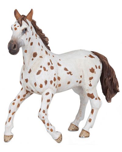 Фигурка Papo Horses, Foals And Ponies – Кобила, порода Апалуза, кафява - 1