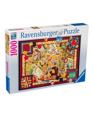 Пъзел Ravensburger от 1000 части - Класичеки игри - 1