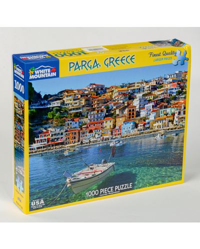 Пъзел White Mountain от 1000 части - Парга, Гърция (нарушена опаковка) - 1