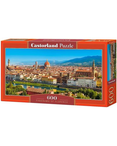 Панорамен пъзел Castorland от 600 части - Флоренция - 1