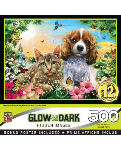 Пъзел Master Pieces от 500 части - Best Friends Forever 500  Glow - 1