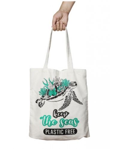 Пазарска чанта Simetro Books - Keep the seas plastic free - 1
